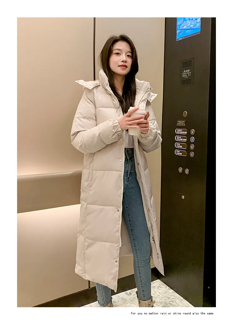 2026 New Women Cotton Padded Jacket Hooded Outwear Women Winter Warm Thick Cotton Coat Korean Loose Long Parkas Coat