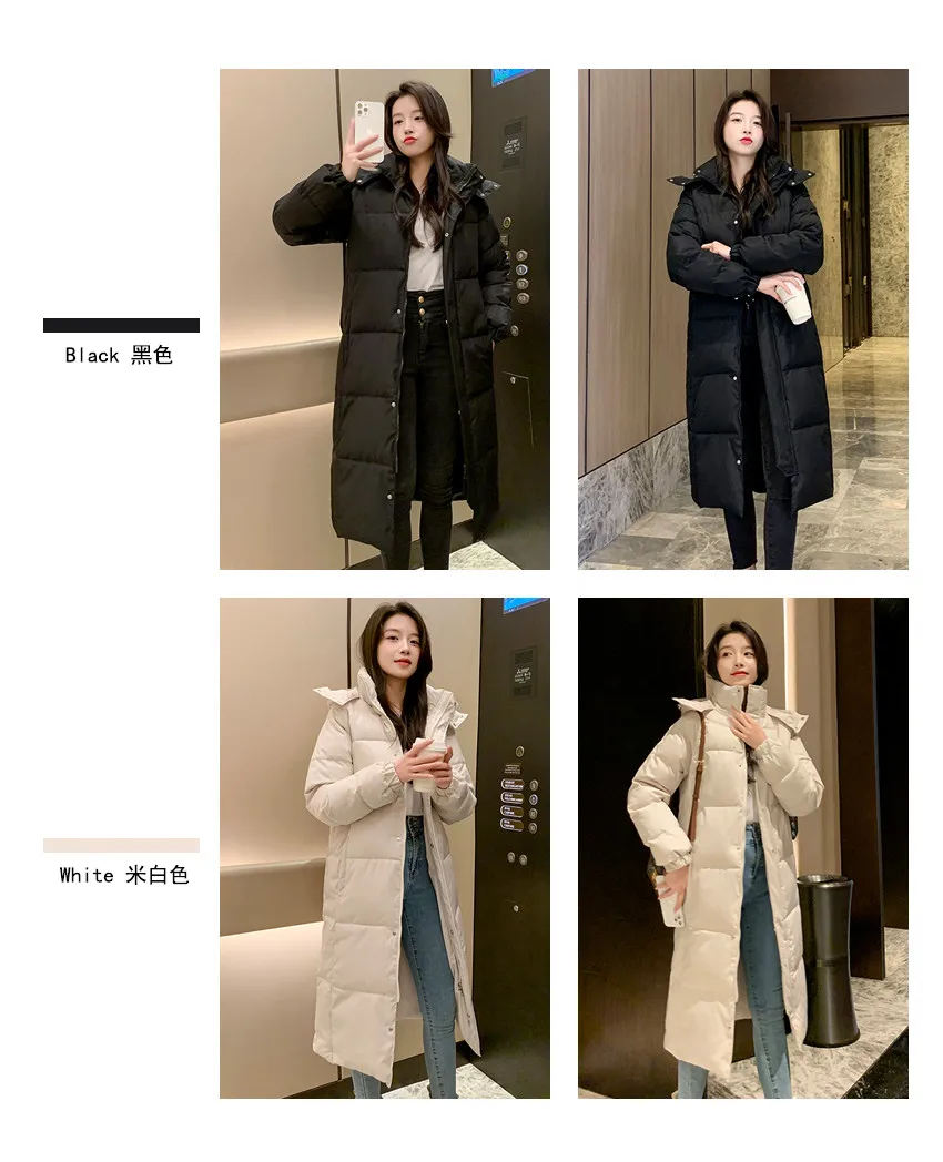 2026 New Women Cotton Padded Jacket Hooded Outwear Women Winter Warm Thick Cotton Coat Korean Loose Long Parkas Coat