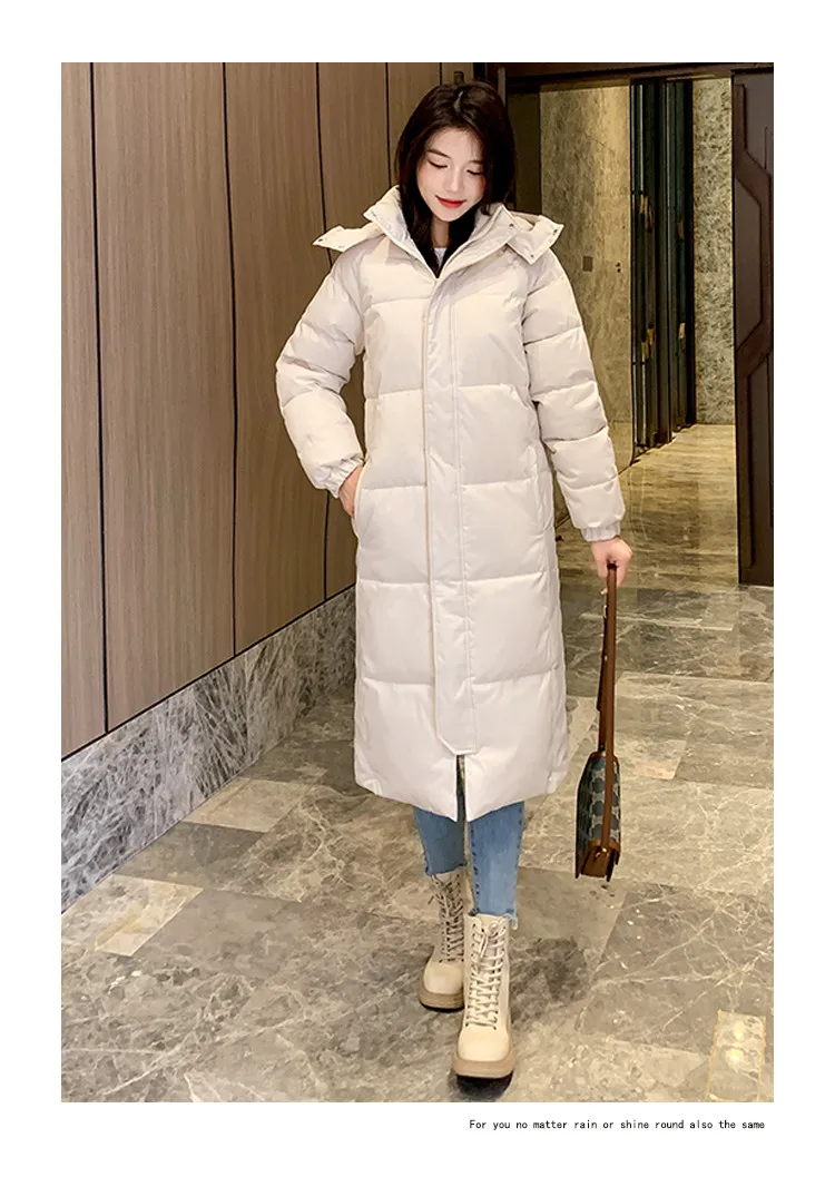 2026 New Women Cotton Padded Jacket Hooded Outwear Women Winter Warm Thick Cotton Coat Korean Loose Long Parkas Coat
