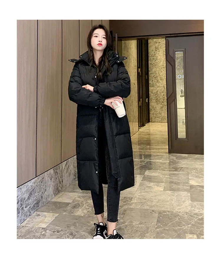 2026 New Women Cotton Padded Jacket Hooded Outwear Women Winter Warm Thick Cotton Coat Korean Loose Long Parkas Coat