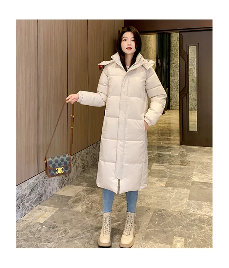 2026 New Women Cotton Padded Jacket Hooded Outwear Women Winter Warm Thick Cotton Coat Korean Loose Long Parkas Coat