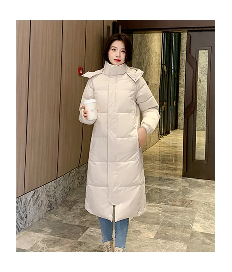 2026 New Women Cotton Padded Jacket Hooded Outwear Women Winter Warm Thick Cotton Coat Korean Loose Long Parkas Coat