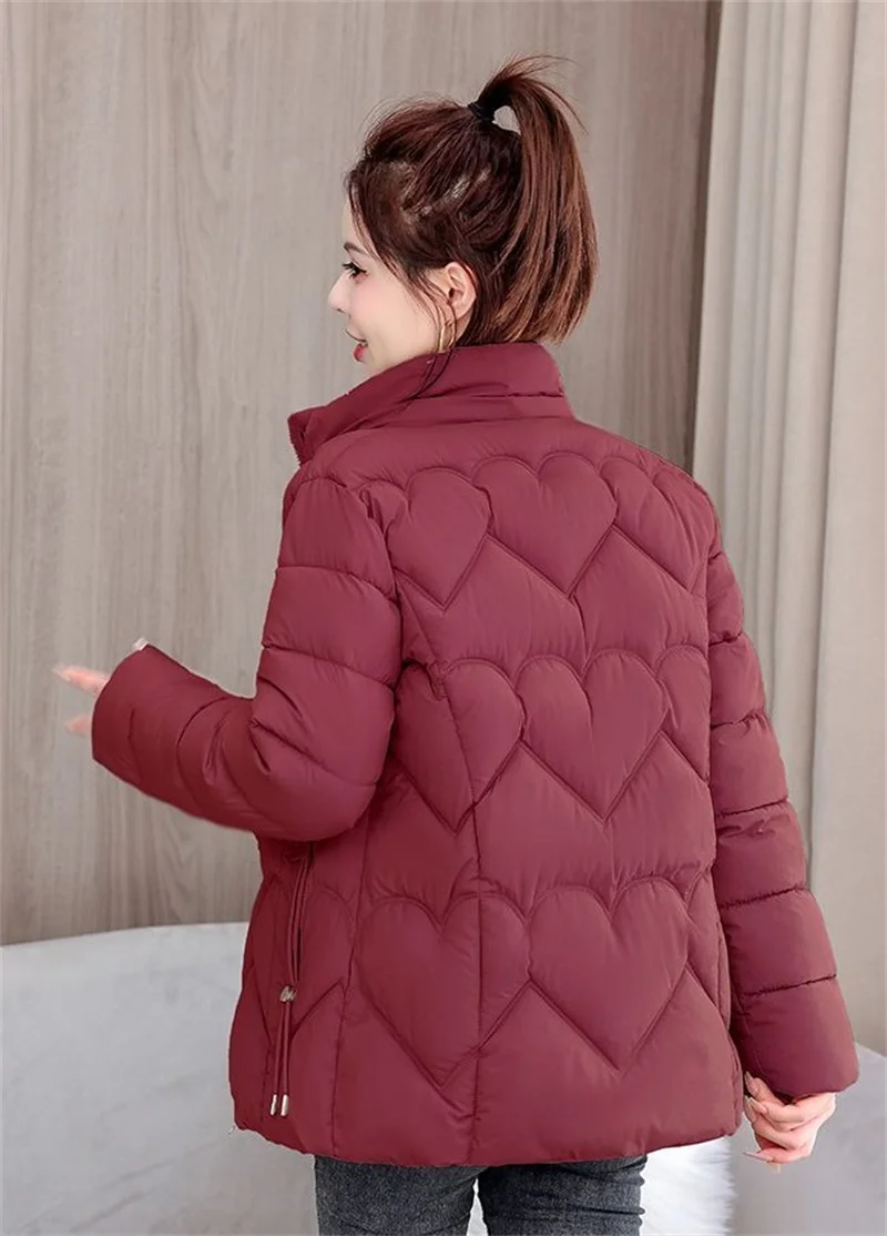 2025 new cotton-padded women short Korean version of loose  cotton-padded women winter coat