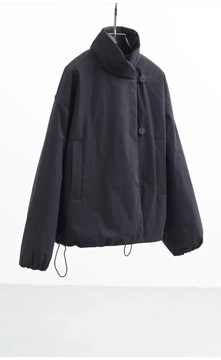 3m Thinsulate Cotton~New Chinese-Style Asymmetrical Cotton Jacket, Niche Stand-Collar Cotton Coat, Women's Winter New Product