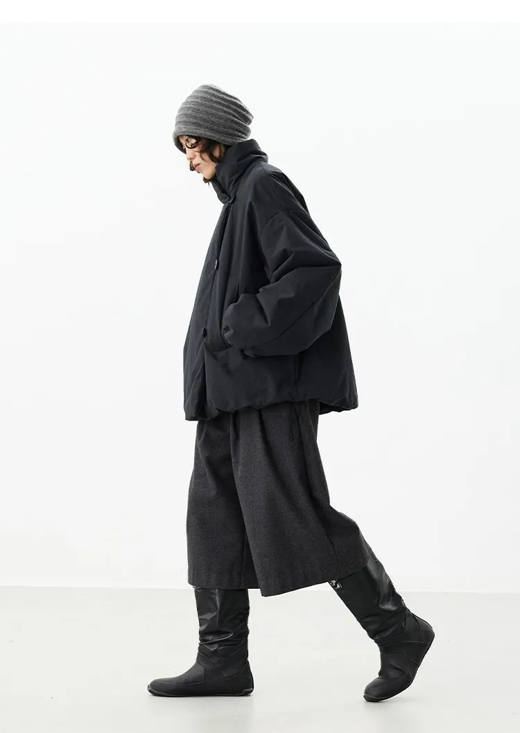 3m Thinsulate Cotton~New Chinese-Style Asymmetrical Cotton Jacket, Niche Stand-Collar Cotton Coat, Women's Winter New Product