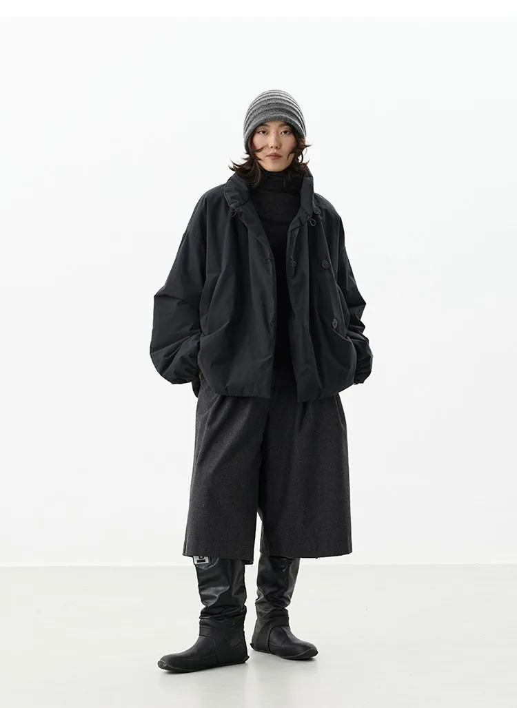 3m Thinsulate Cotton~New Chinese-Style Asymmetrical Cotton Jacket, Niche Stand-Collar Cotton Coat, Women's Winter New Product