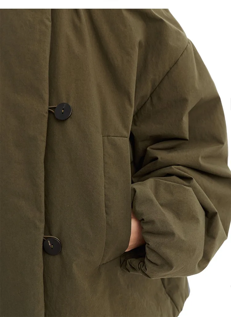 3m Thinsulate Cotton~New Chinese-Style Asymmetrical Cotton Jacket, Niche Stand-Collar Cotton Coat, Women's Winter New Product