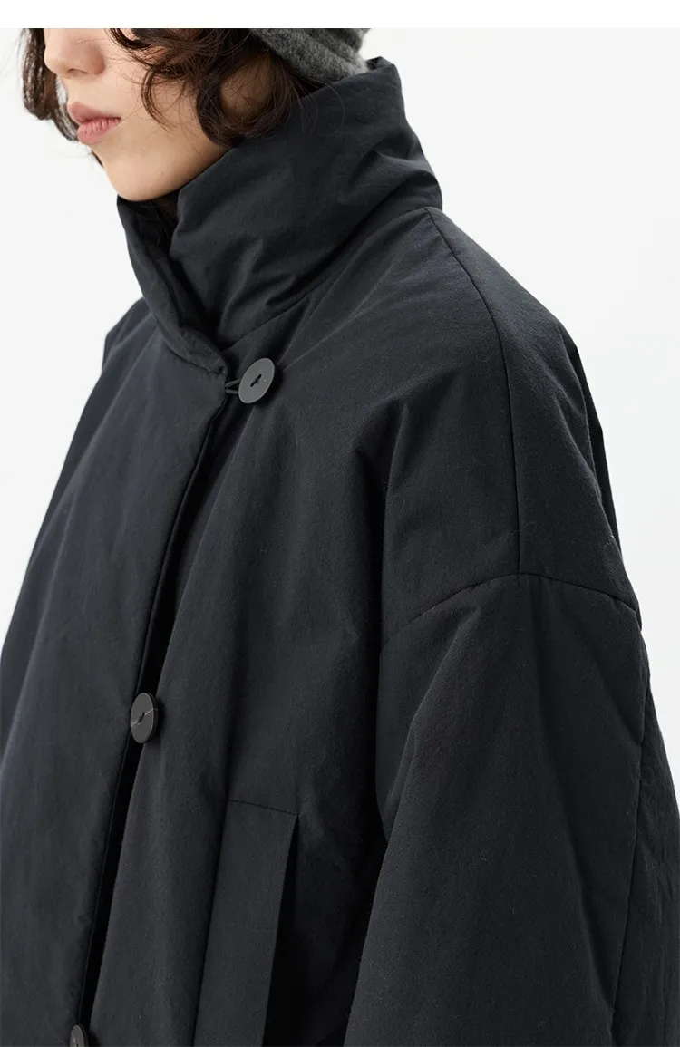3m Thinsulate Cotton~New Chinese-Style Asymmetrical Cotton Jacket, Niche Stand-Collar Cotton Coat, Women's Winter New Product