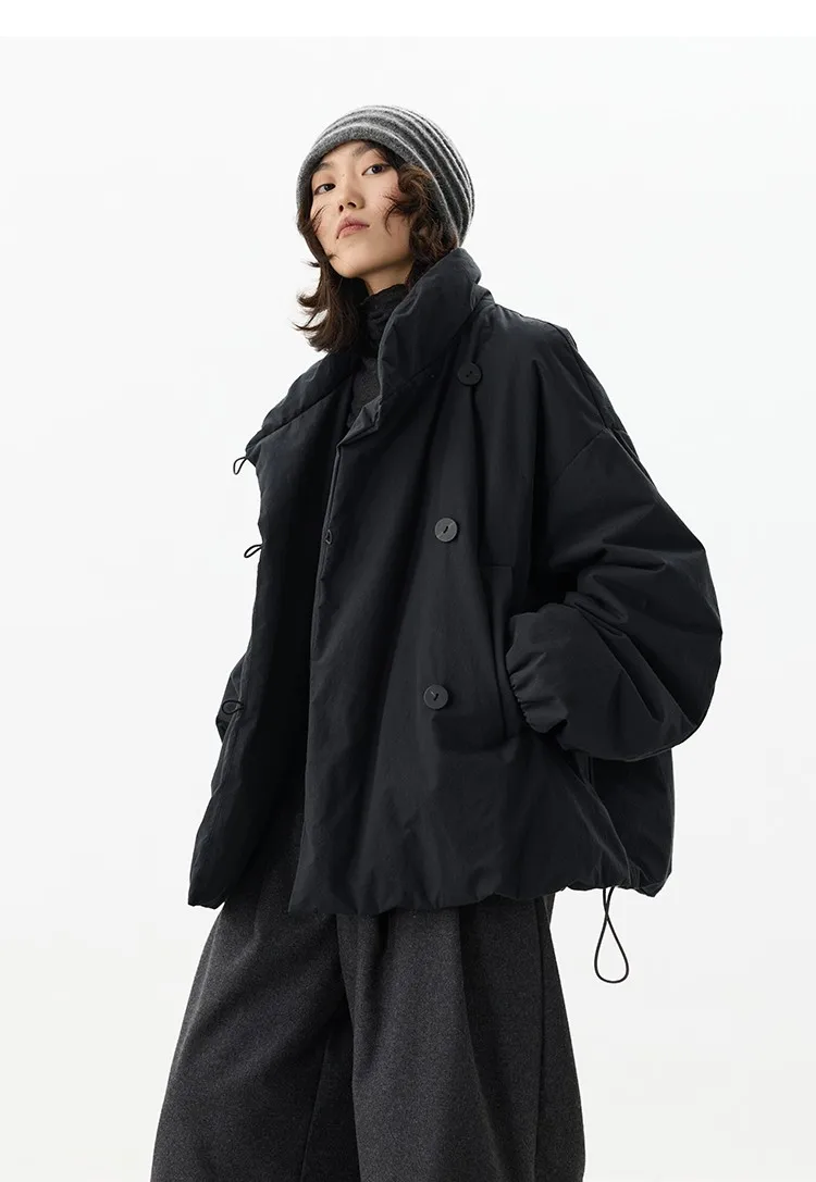 3m Thinsulate Cotton~New Chinese-Style Asymmetrical Cotton Jacket, Niche Stand-Collar Cotton Coat, Women's Winter New Product