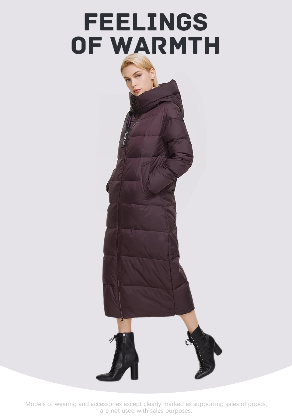 MIEGOFCE Super Long Cotton Parka Women Stand Collar Zipper Windproof Warm Winter Coat Casual Daily Outerwear D21679