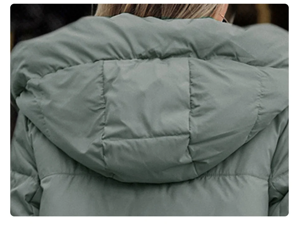 GASMAN 2024 New Women's Down Jacket Fashion high street Long Big pocket Women coat brand warm quilted coats parkas 83380