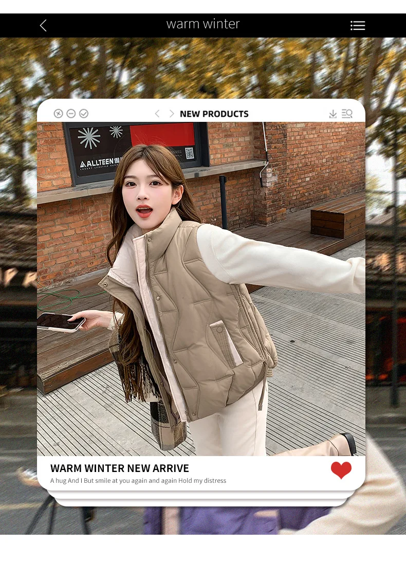 Stand Collar Quilted Puffer Vest Women Sleeveless Gilet Drawstring Hem Side Pockets Relaxed Silhouette Daily Outerwear Trendy