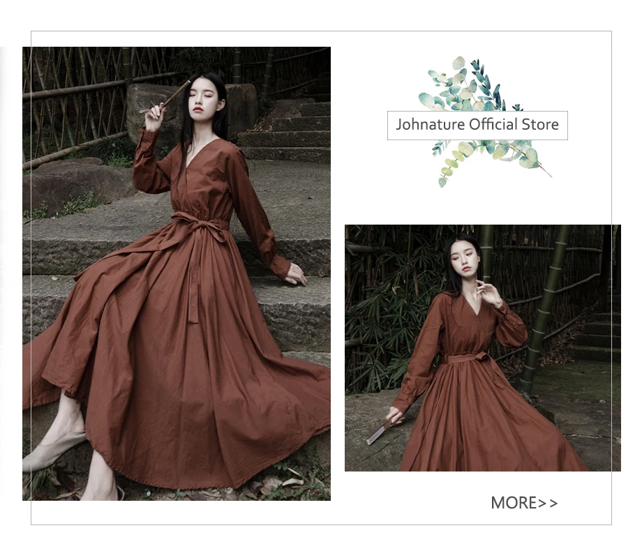 Johnature Women Cotton Coats Vintage 2025 Winter New Cotton Linen Parkas Thicken 4 Colour Loose Warm Clothes Robes Casual Coats