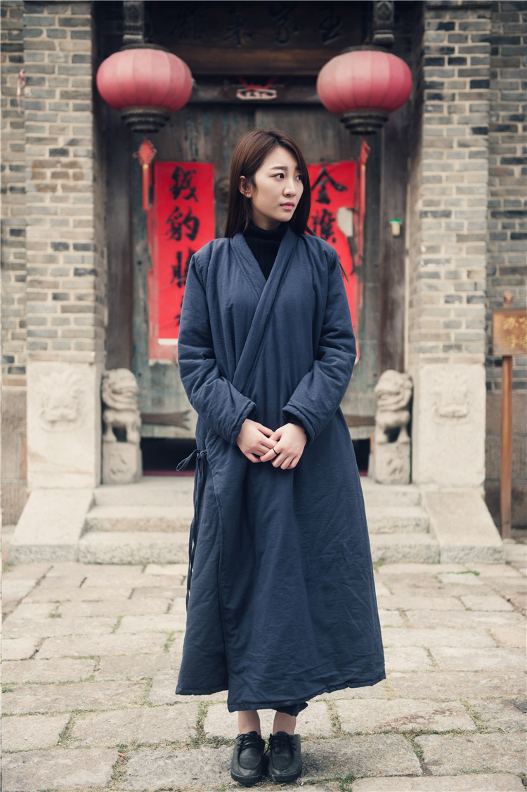 Johnature Women Cotton Coats Vintage 2025 Winter New Cotton Linen Parkas Thicken 4 Colour Loose Warm Clothes Robes Casual Coats