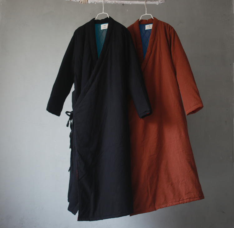 Johnature Women Cotton Coats Vintage 2025 Winter New Cotton Linen Parkas Thicken 4 Colour Loose Warm Clothes Robes Casual Coats