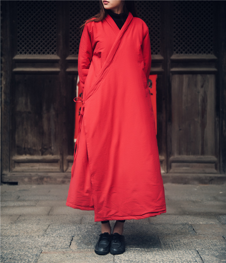 Johnature Women Cotton Coats Vintage 2025 Winter New Cotton Linen Parkas Thicken 4 Colour Loose Warm Clothes Robes Casual Coats
