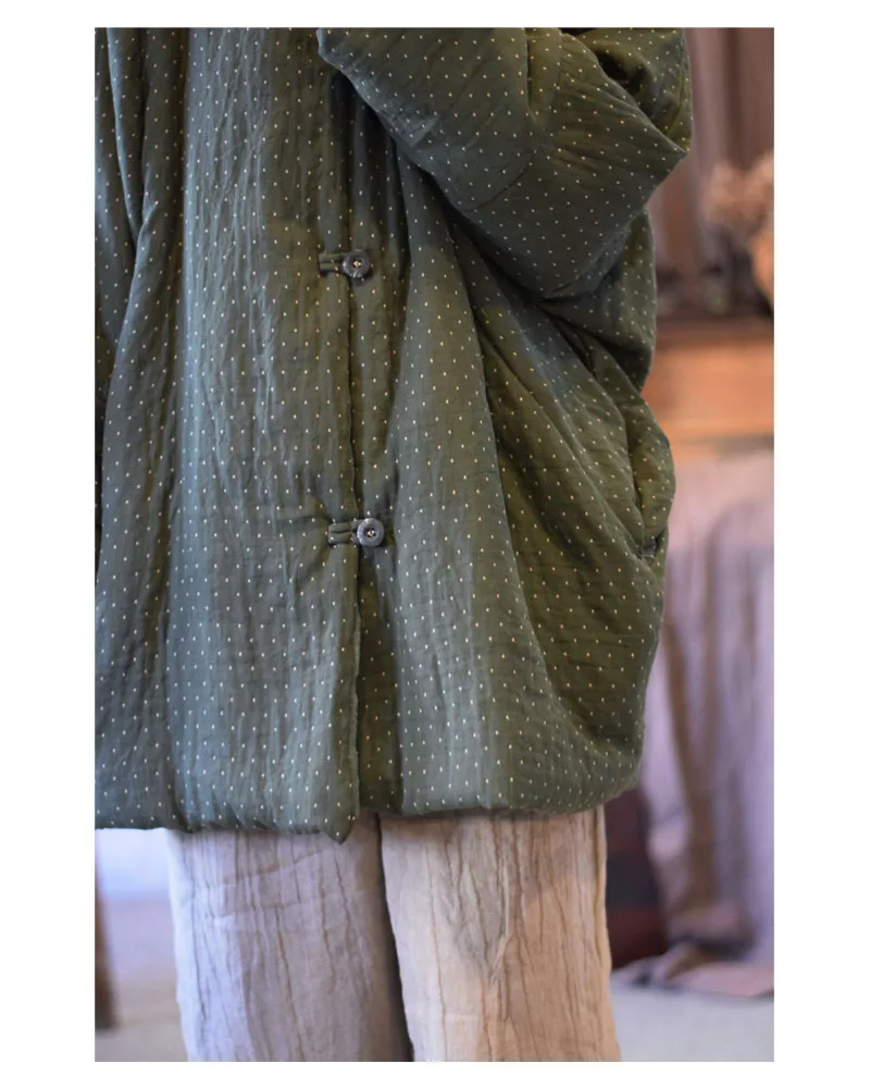 Johnature 2025 Winter Woman New Original Washing Single Breasted Cotton Clothing Long Sleeves Vintage Casual Cotton Clothing