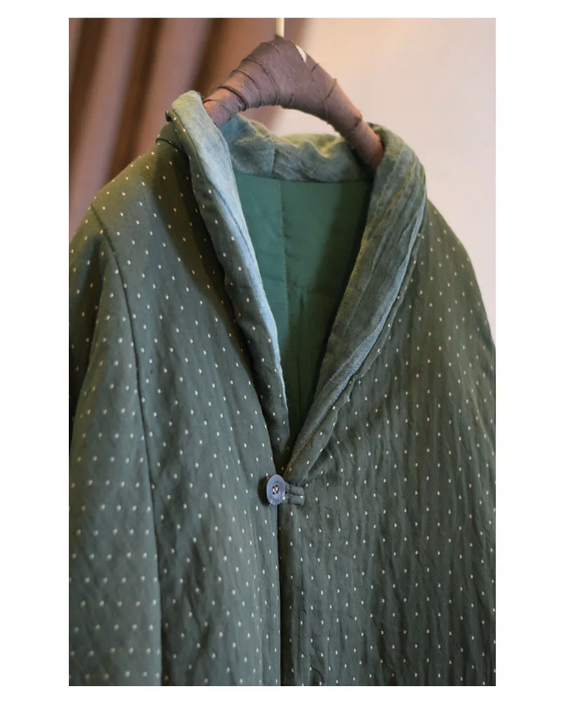 Johnature 2025 Winter Woman New Original Washing Single Breasted Cotton Clothing Long Sleeves Vintage Casual Cotton Clothing