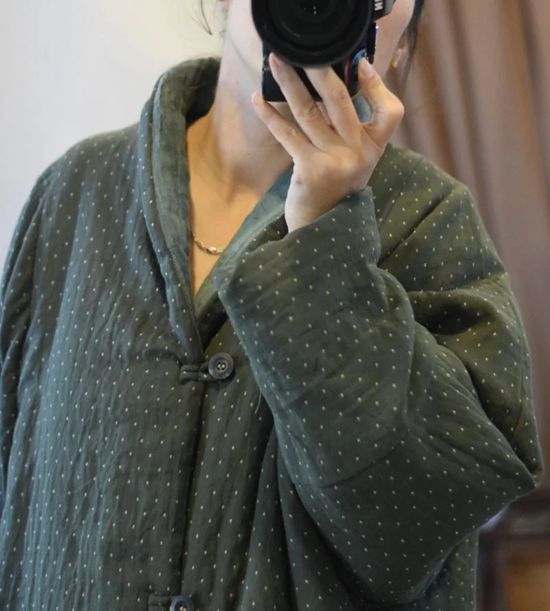 Johnature 2025 Winter Woman New Original Washing Single Breasted Cotton Clothing Long Sleeves Vintage Casual Cotton Clothing