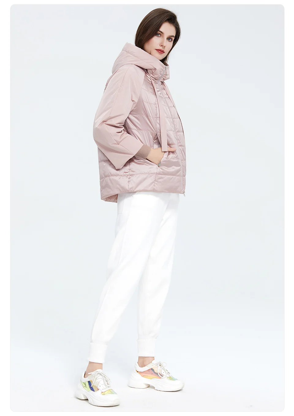 Astrid 2023 Spring coat women Outwear trend Jacket Short Parkas casual fashion female high quality Warm Thin Cotton ZM-8601