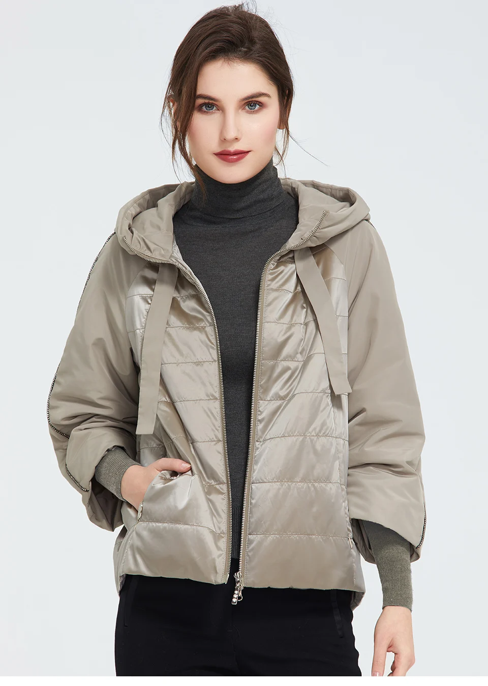 Astrid 2023 Spring coat women Outwear trend Jacket Short Parkas casual fashion female high quality Warm Thin Cotton ZM-8601