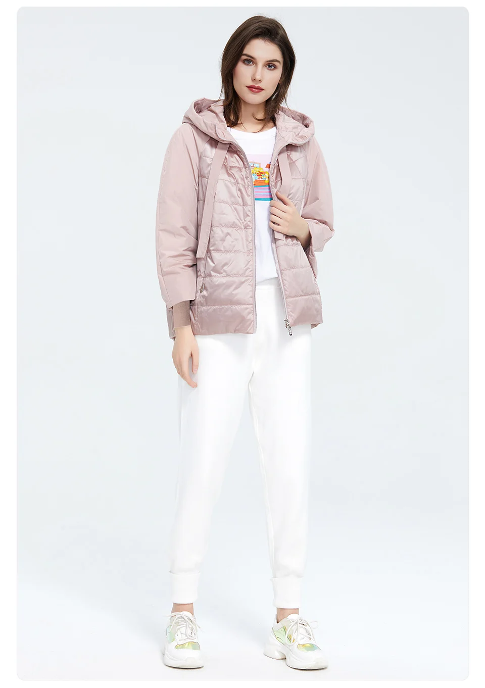 Astrid 2023 Spring coat women Outwear trend Jacket Short Parkas casual fashion female high quality Warm Thin Cotton ZM-8601