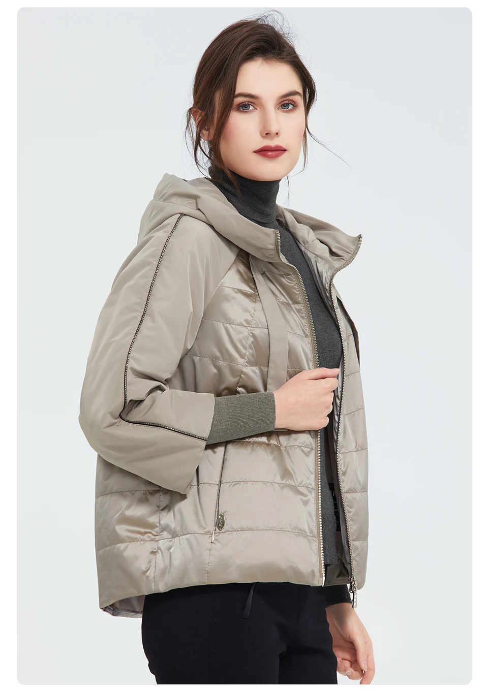Astrid 2023 Spring coat women Outwear trend Jacket Short Parkas casual fashion female high quality Warm Thin Cotton ZM-8601