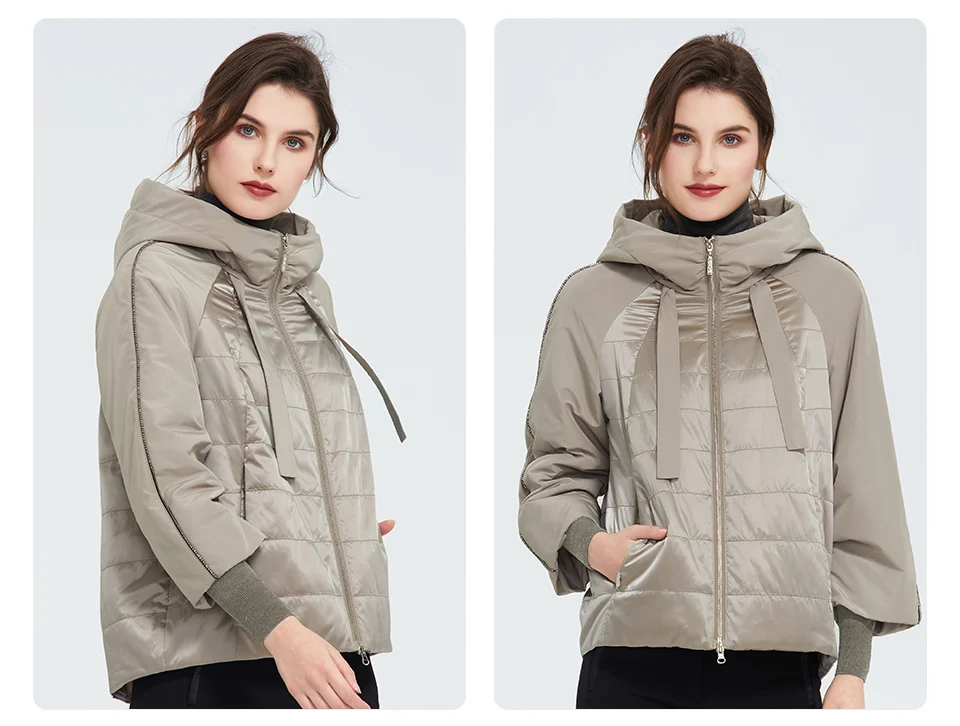 Astrid 2023 Spring coat women Outwear trend Jacket Short Parkas casual fashion female high quality Warm Thin Cotton ZM-8601