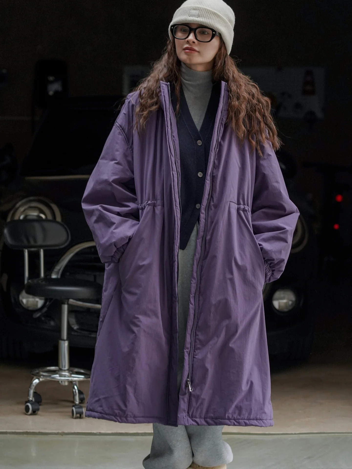 [LANMREM] Hooded Cotton Coats For Women Thick Warm Outdoors Outwear Streetwear Female Warm Clothing 2025 Winter New 26C881