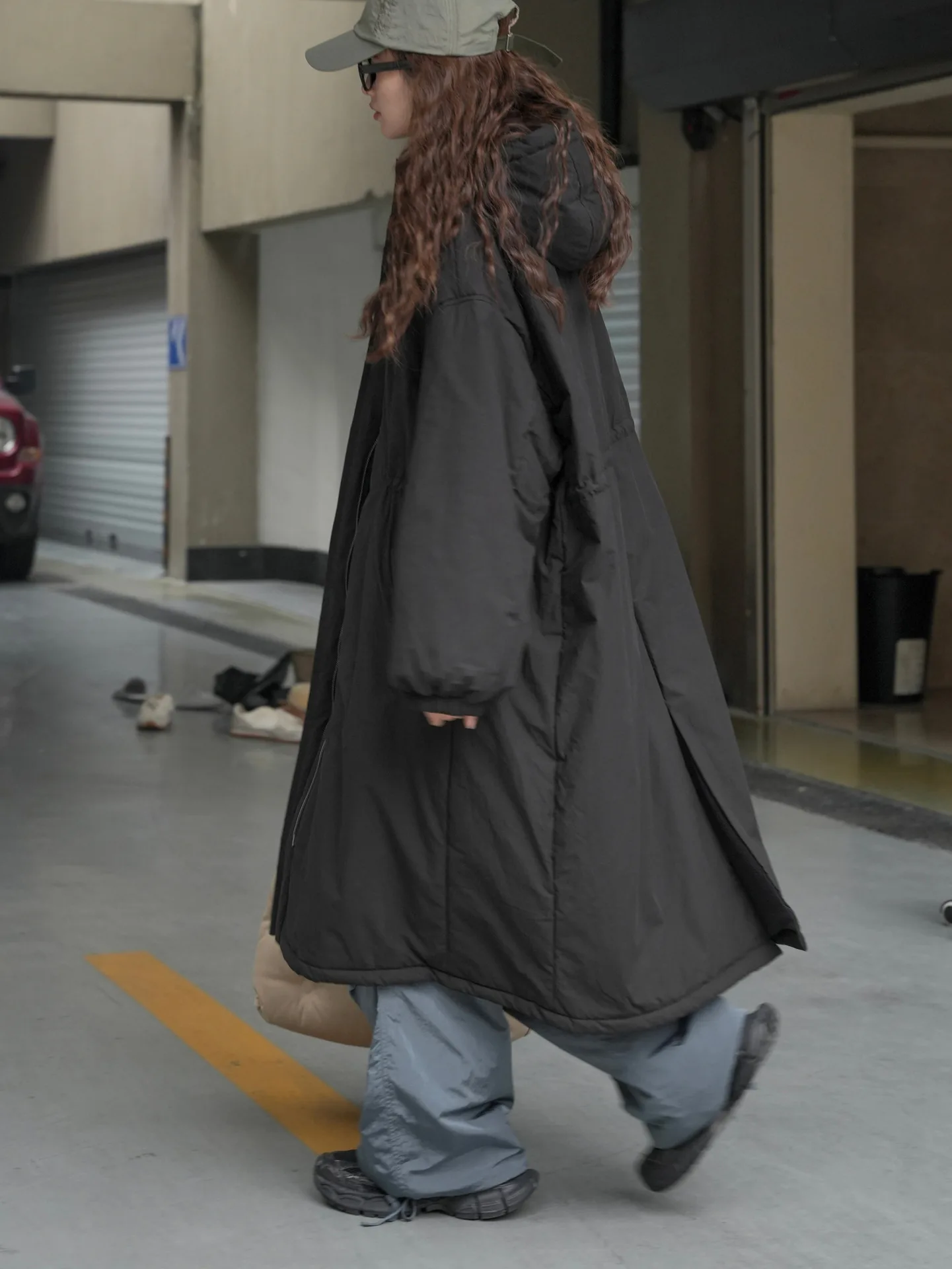 [LANMREM] Hooded Cotton Coats For Women Thick Warm Outdoors Outwear Streetwear Female Warm Clothing 2025 Winter New 26C881