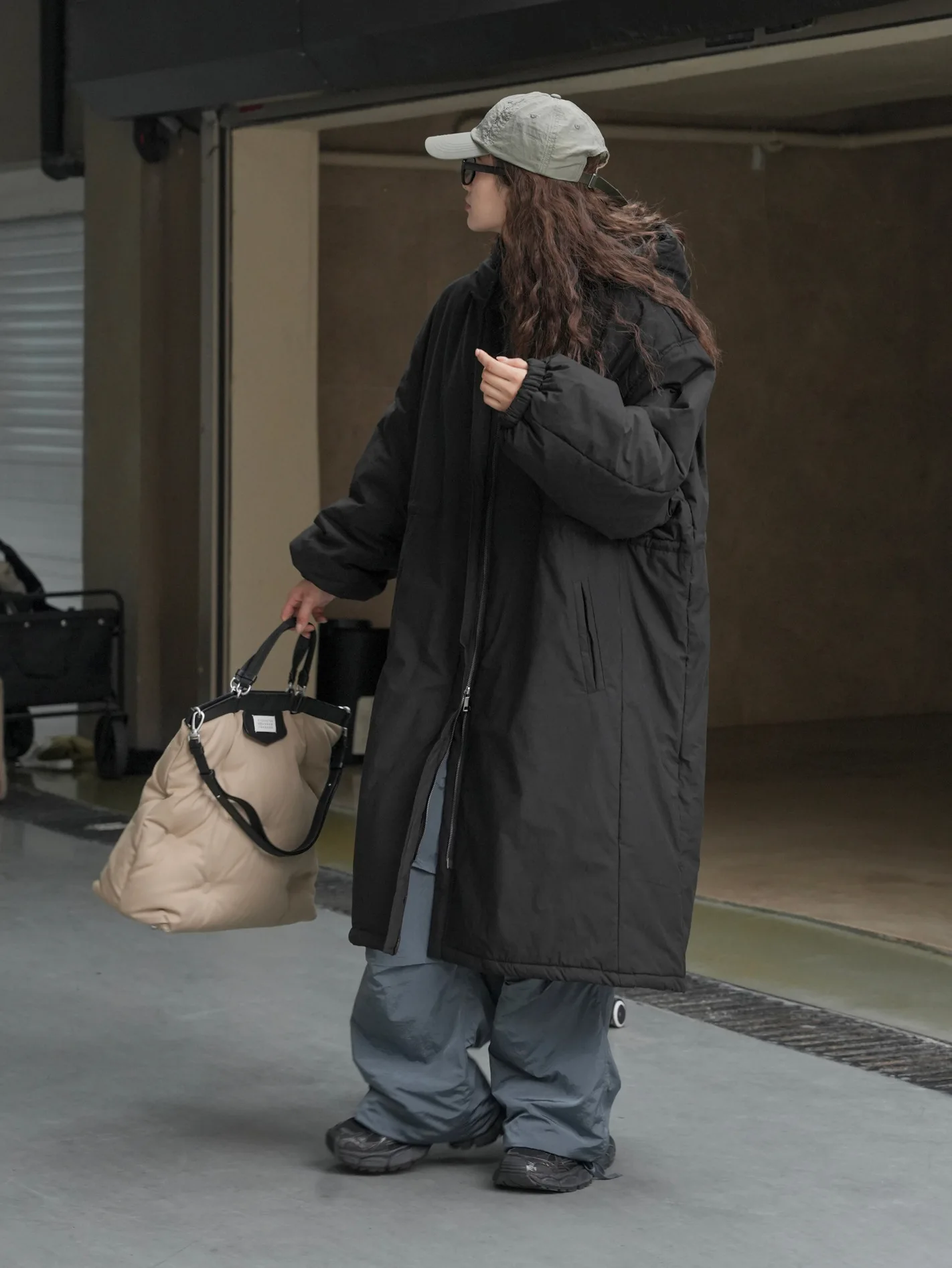 [LANMREM] Hooded Cotton Coats For Women Thick Warm Outdoors Outwear Streetwear Female Warm Clothing 2025 Winter New 26C881