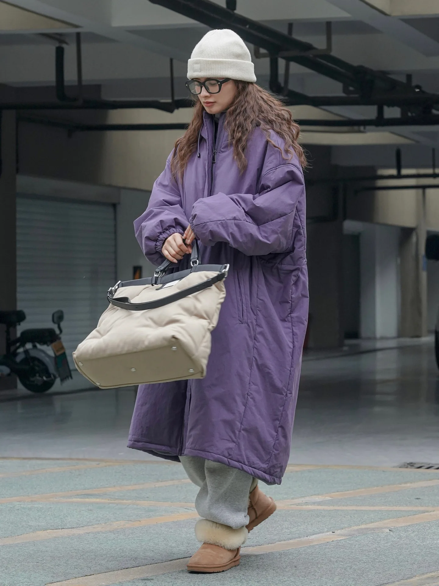 [LANMREM] Hooded Cotton Coats For Women Thick Warm Outdoors Outwear Streetwear Female Warm Clothing 2025 Winter New 26C881