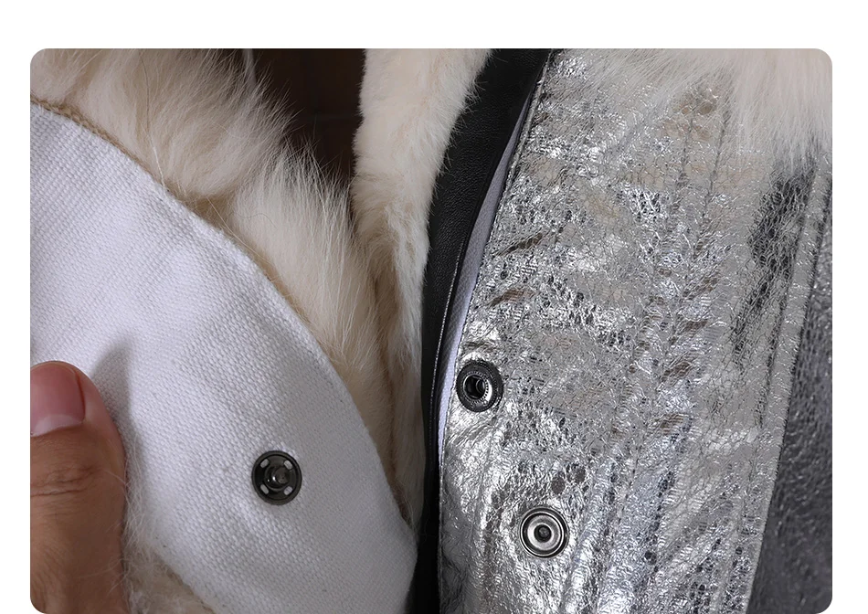 Maomaokong Winter Women Luxur Beige Fur Coat Natural Real Fox Fur Waterproof Jacket Hooded Thick Warm Fashion Long Black Parkas