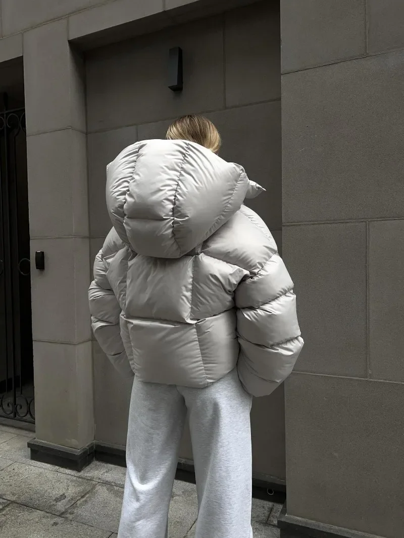 Padded Jackets Coats Trendy Street Short Hooded Padded Clothes Parkas Winter Women's Bread Clothes Padded Jackets Parkas Outwear