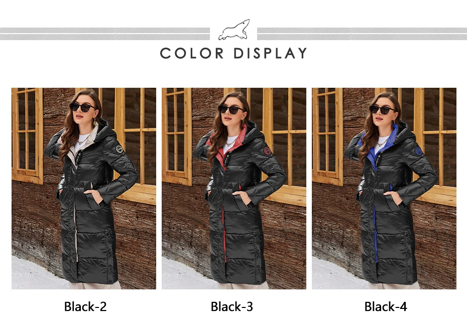 ICEbear 2024 Winter Fashionable Jacket Women's Hooded Warm Parkas Puffer Jackets Hight Quality Female Quilted Coat GWD20155D