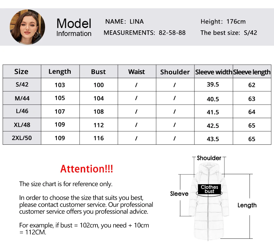 ICEbear 2024 Winter Fashionable Jacket Women's Hooded Warm Parkas Puffer Jackets Hight Quality Female Quilted Coat GWD20155D