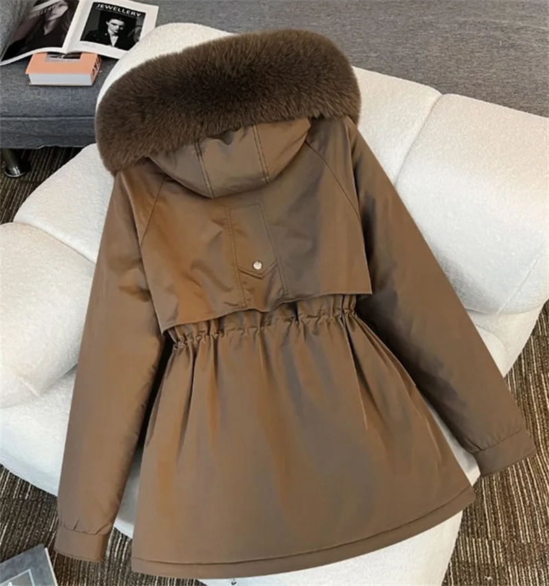 Winter Parkas Jacket Women 2025 New Fashion Korean Loose Hooded Thick Warm Casual Cotton Padded Coat Female Overcoat Casual Tops
