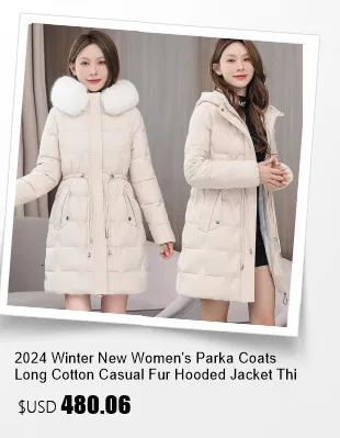 2026 New Winter Jacket Women Warm Parkas Long Sleeve Tops Casual Cotton Padded Jackets Belt Black Brown Hooded Outwear Female