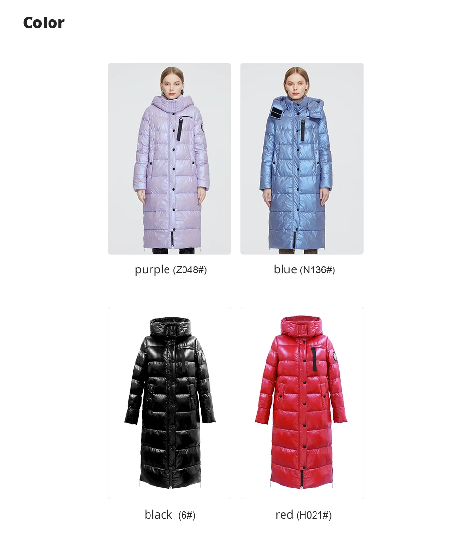 Astrid Winter Women's coat women parka long warm Bright fabric fashion Jacket hooded large sizes trendy female clothing 9510