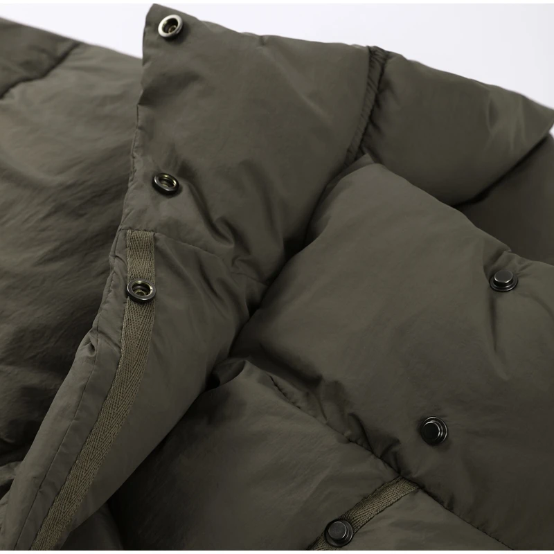 Warm Women's Detachable Scarf Collar Hooded Cotton Coat Solid Full Sleeve Buttons Pocket Thicken Jacket 2025 Winter Lady Outwear
