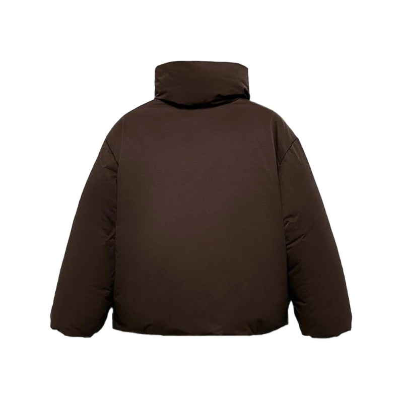 Warm Women's Detachable Scarf Collar Hooded Cotton Coat Solid Full Sleeve Buttons Pocket Thicken Jacket 2025 Winter Lady Outwear