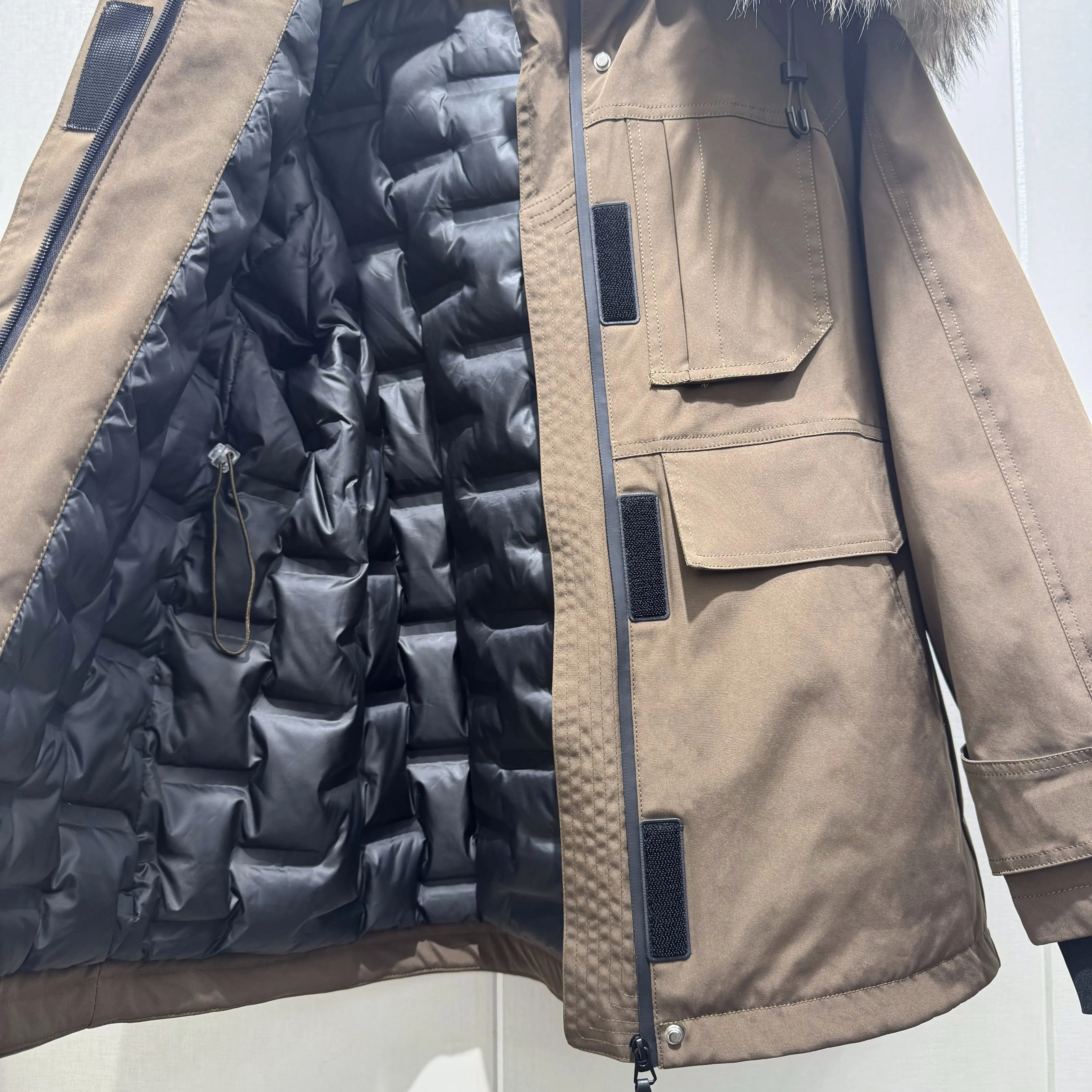 Korea All-match Women Winter Parkas Detachable Real Fur Collar Hooded Duck Down Jacket Mid-long Long Sleeve Casual Down Coat