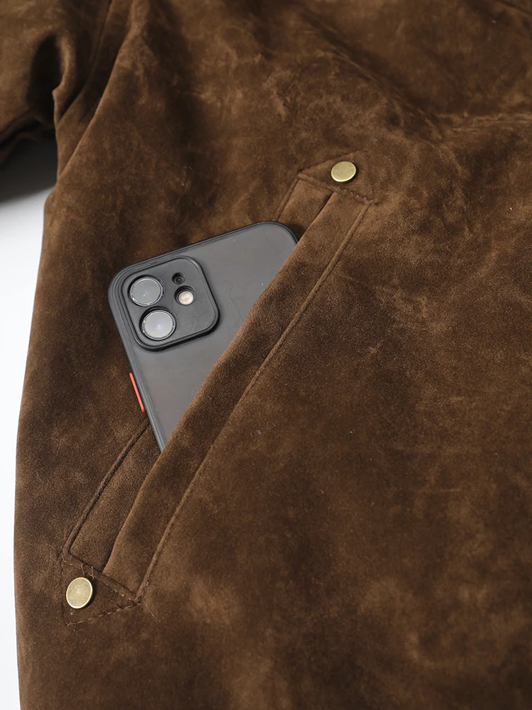 DEAT Fashion Brown Fur Hooded Cottn-padded Coat Women's Loose Aircraft Buckle Thick Short Parka Jacket Winter New