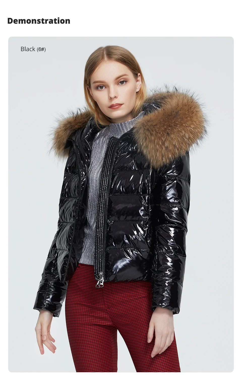 Astrid 2022 New Winter Women's coat women warm thick parka fashion black short Jacket with raccoon fur hood female clothing 7267