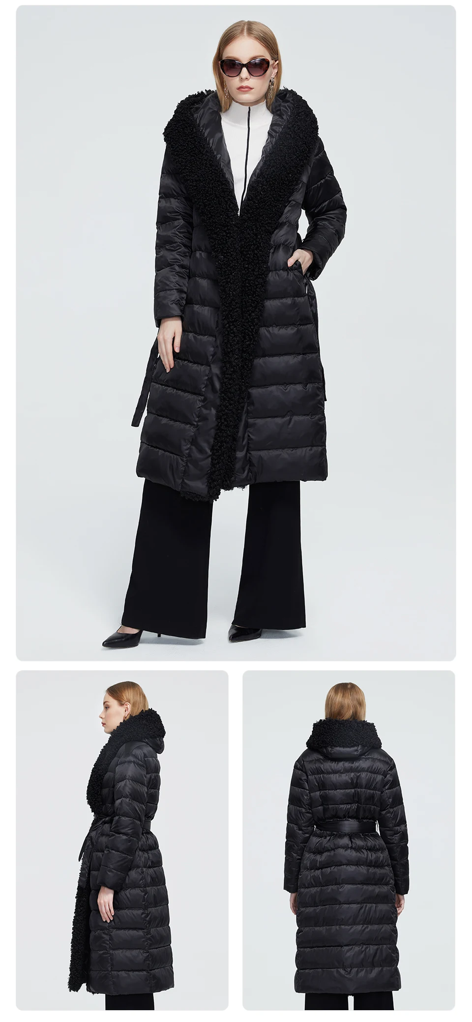 Astrid 2022 New Winter Women's coat women parka long warm Jacket with Rabbit fur hood large sizes female clothing Design ZR-7518