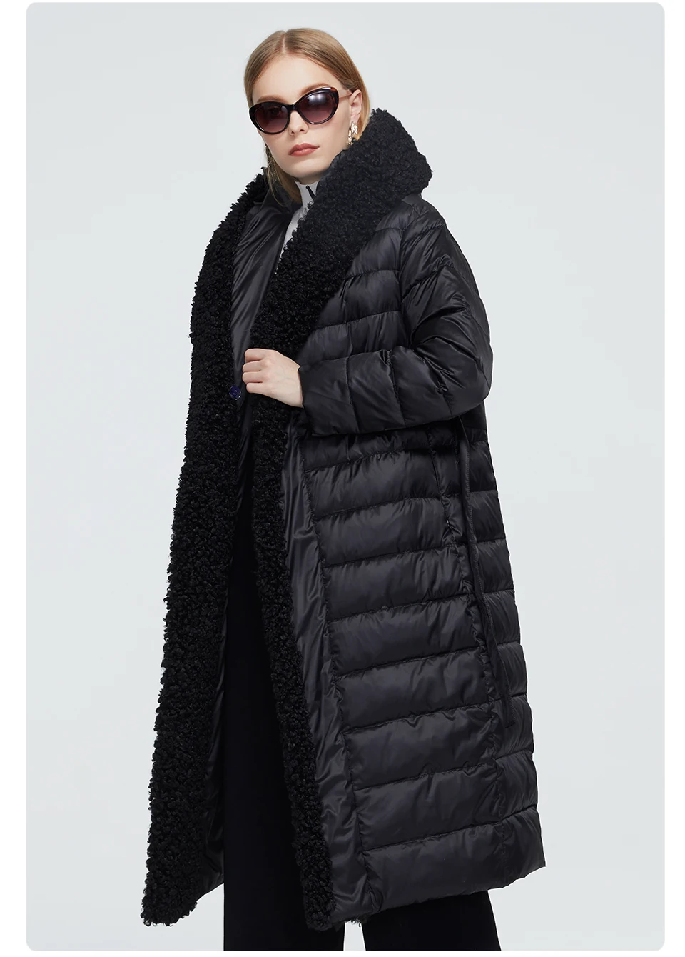 Astrid 2022 New Winter Women's coat women parka long warm Jacket with Rabbit fur hood large sizes female clothing Design ZR-7518