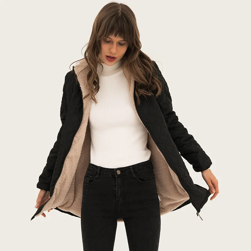 Johnature Parkas Hooded Coats 5 Color Women 2025 Spring New Solid Color Casual Women Cloths Long Sleeve Quality Parkas
