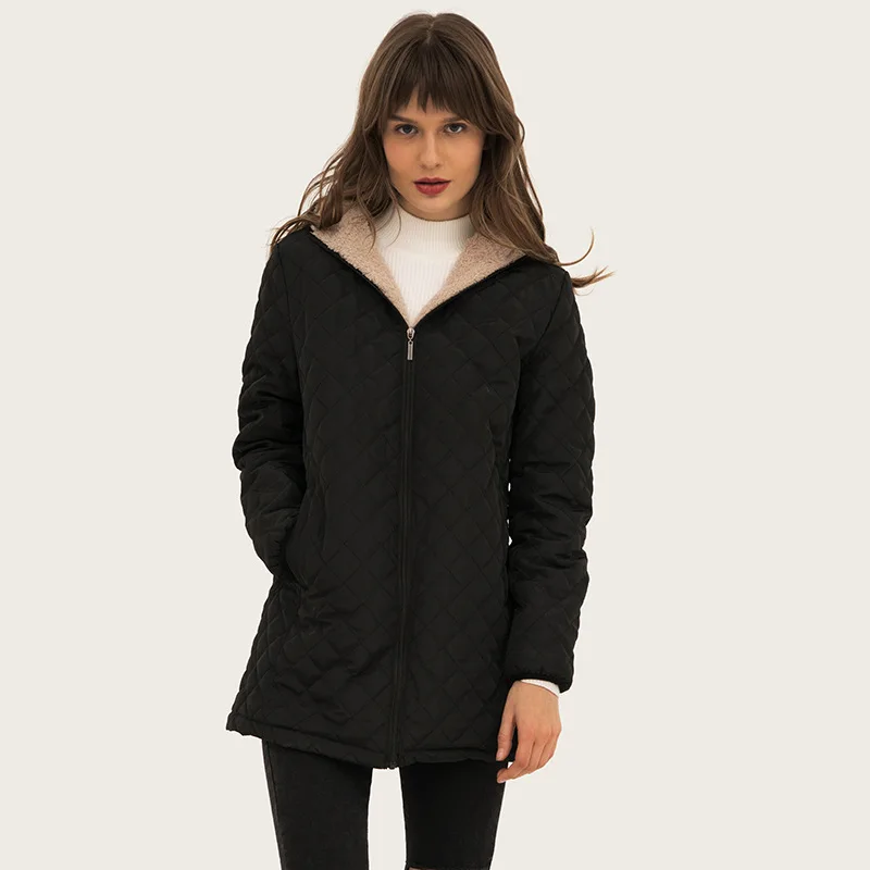 Johnature Parkas Hooded Coats 5 Color Women 2025 Spring New Solid Color Casual Women Cloths Long Sleeve Quality Parkas