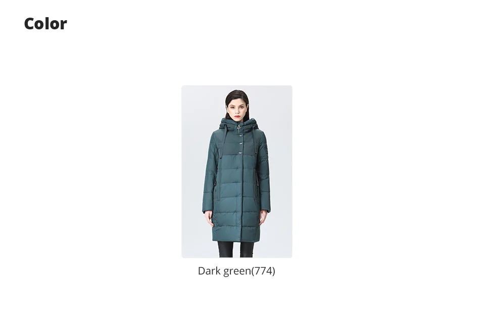 GASMAN 2022 women's winter jacket Long casual warm down jacket female Stand-up collar hooded zipper parka Women coat 17616