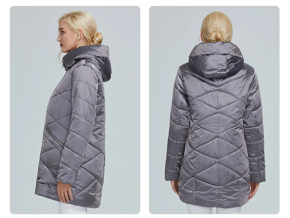 2022 Astrid winter jacket women Contrast color Waterproof fabric with cap design thick cotton clothing warm women parka AM-2090